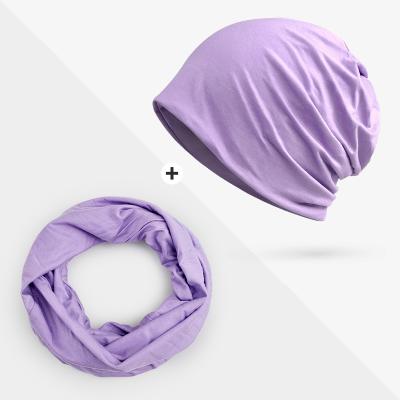 China COMMON Dual-Function Summer Spring Hat Scarf Beanie Hats Women Fashion Loose Vintage Slim Hats for sale