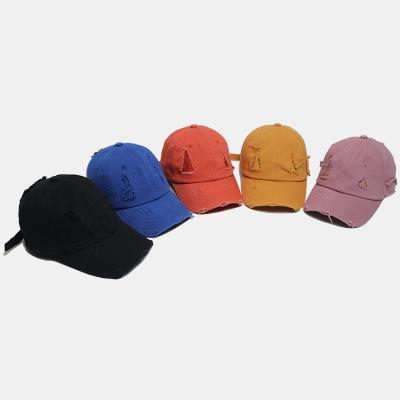 China COMMON outdoor sport hats hip hop baseball caps trend hole sun visor hat summer worn spring and autumn fashion denim hat for sale