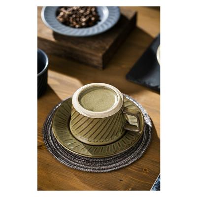 China Viable ceramic coffee cup, espresso cup and saucer set, cup and saucer product for sale