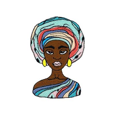 China China Sustainable Fashionable Hot Sales Black Girl Iron On Afro Patches for sale