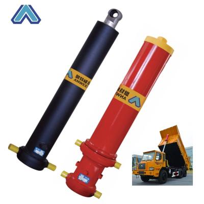 China Popular 4 stage dump truck hydraulic piston cylinder meiller telescopic hydraulic cylinder for sale