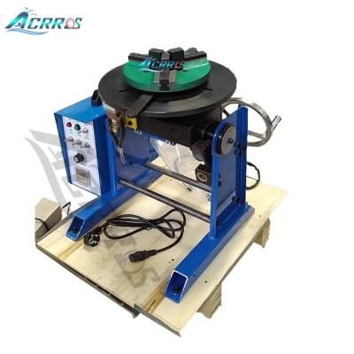 China Rotation Welding Cat/MIG New 1~15Rpm 30kg 50kg Acrros Turntable Welding Positioner with Torch Holder Foot Pedal 220V 110V for sale