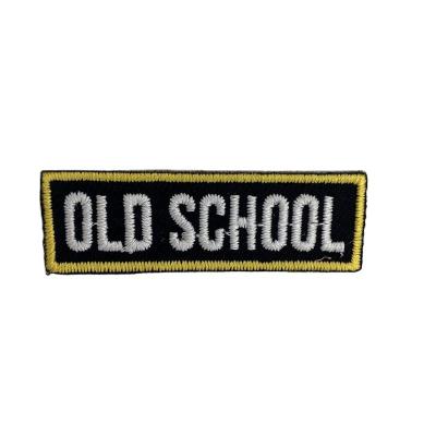 China 2021 Viable Hot Pattern Old School Custom Embroidery Patches All Colors Embroidery Patch Sew-on Iron On Garments for sale