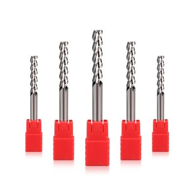 China 8pcs 2-12mm CNC Process 4 Flute Cemented Carbide Combo Milling Cutter Tungsten Cutter Steel CNC Tool for sale