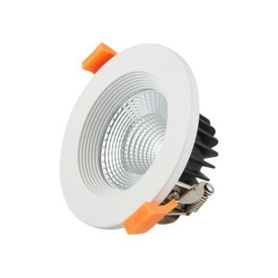 China Commercial Warehouse 7W 10W 12W 15W 25W 35W 50W Hotel COB Ceiling Recessed Downlight Anti Glare Anti Glare Led Down Light for sale