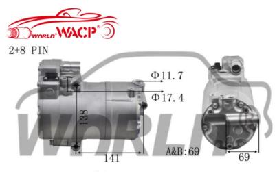 China 64526998210 Compresor de CA de coche eléctrico para BMW 2/3/5/7/I3/I8 Mini Countryman WXHB019A en venta