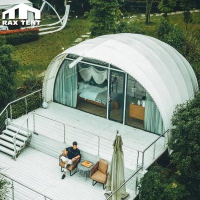 China UV Resistance 40sqm Unique Cocoons Shell Shape Tent For Airbnb Glmaping House for sale