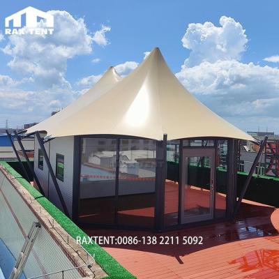 China Luxury Glamping Hotel RAXTENT Membrane Structure Glamping Hotel Tent Hot Sale for sale