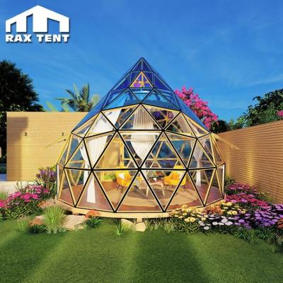 China 100% Waterproof 6M 7M Domo Geodesico Glass Dome Tent for Party and Teahouse in Backyard Garden for sale