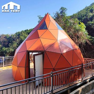 China 100% RAXTENT Waterproof Exclusive Glass Zome Dome Tent For Luxury Glamping Hotel Tent for sale