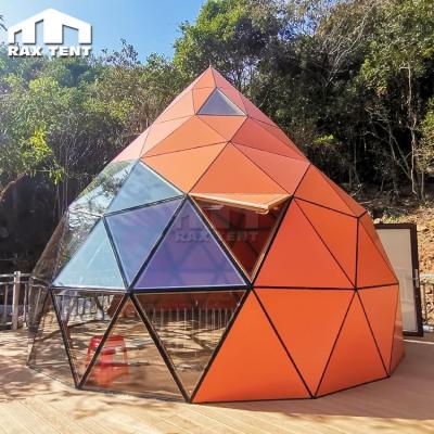 China 100% Custom Outdoor Waterproof Prefab Shape Fishing Dome House Zome Glass Dome House For Sale for sale