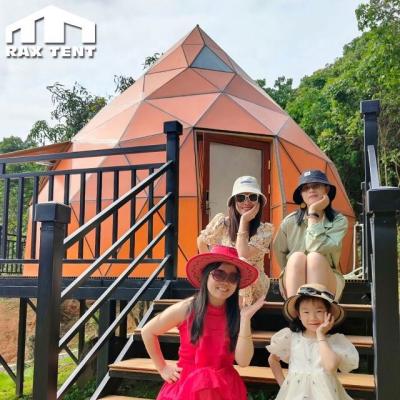 China Waterproof Outdoor 7M Glamping Tent House with Bathroom and Kitchen for Family Resort for sale