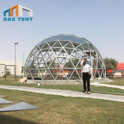 China Water Proof 10m Glass Dome Tent with Aluminum Frame and LOW-E Glass for Events for sale