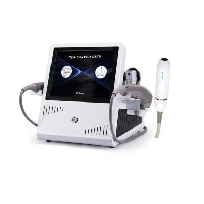 China Skin Tightening Wholesale 7 Cartridges Face Body Neck Wrinkle Removal Body Slimming 7d Vmax Hifu Equipment for sale