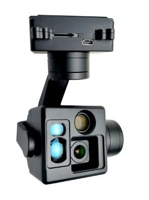 中国 Two fixed focal length EO +1100m LRF Small Gimbal Camera output 販売のため