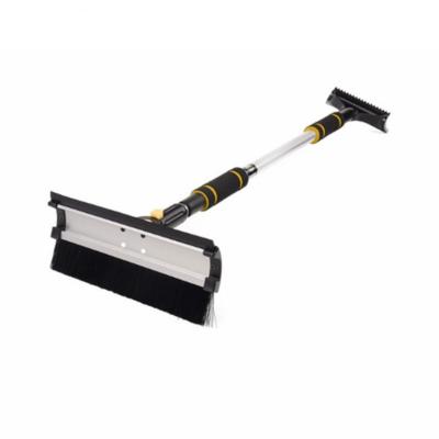 China Car Window Snow Scraper Best Brush TIIKERI Outdoor Clean Foam Handle Sweep Extendable Snow Scraper with Brush for Car Truck SUV Windshield for sale