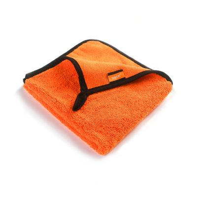 China TIIKERI Washing Microfiber Towel Car Wash Drying Premium Absorbent Scuff Free Double Side Hanging Loop High Quality Ultra-soft Lint Free Towel Free Double Side for sale