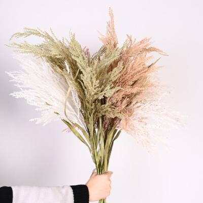 China Eco-friendly Artificial Decorative Harvest Simulation Autumn Plant KenStar Plant Artificial Flowers Western Reed for sale