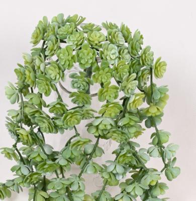 China 48cm Long Wall Hanging Artificial Plants Wall Hanging Hot Sale Environment Friendly Wall Decor For Home Decoration for sale