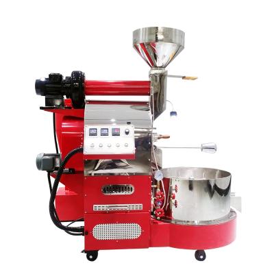 China Coffee Roasting Machines Coffee Bean Roaster Automatic Electric or Gas Type 6kg Commercial 6 Kg 220v/50-60hz Provided 0-300.C Te koop