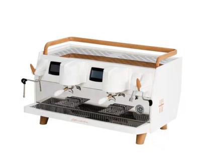 중국 White color Commercial Espresso Coffee machine two -head cold brew automatic touchable screen China coffee maker 판매용