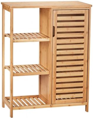 China New Durable 2021 Simple Fashion 3 Floor Bathroom With Bamboo Bathroom Cabinet for sale