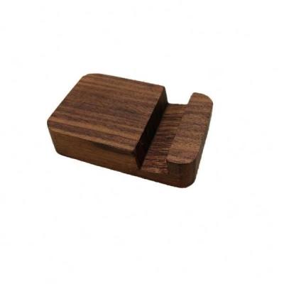 China Waterproof Wooden Lazy Bracket Accessories Cell Phone Stand Mobile Phone Holder Base Stand Phone Desk Holder for sale