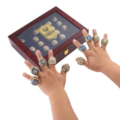 China Linghu CLASSIC Custom Youth Men Name Sports Baseball Rings Show New York Yankees Ring Set MLB Gift Box 27pcs Championship Rings for sale