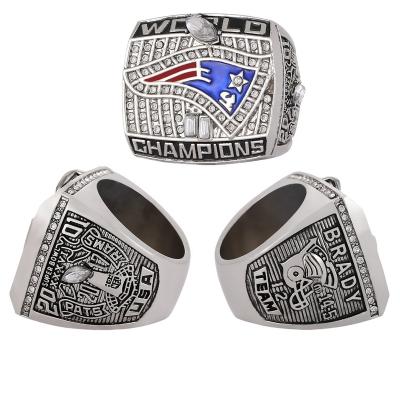 China Linghu CLASSIC Custom Super Bowl Football 36th Rings Show Gift Box NFL Tom Brady New England Patriots Championship 2001-2002 Ring for sale