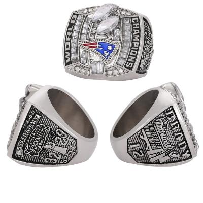 China CLASSIC Custom Linghu Super Bowl Football 38th Rings Show Gift Box 2003-2004 NFL Tom Brady New England Patriots Championship Ring for sale