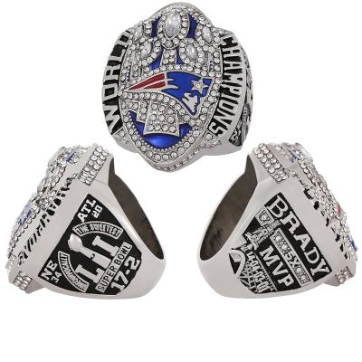 China Linghu 51st Super Bowl Football CLASSIC Custom Rings Show Gift Box NFL Tom Brady New England Patriots Championship 2016-2017 Ring for sale