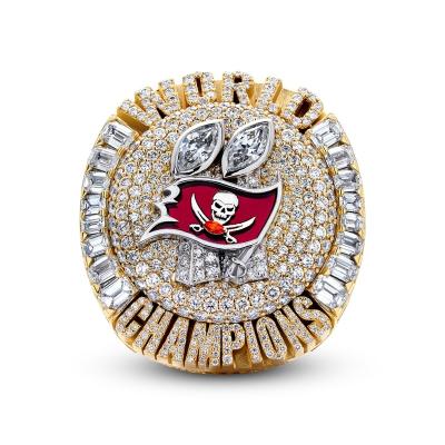 China Linghu CLASSIC Custom Super Bowl 55th Football Ring Show Gift Box NFL Tom Brady Tampa Bay Buccaneers Championship 2020-2021 Ring for sale