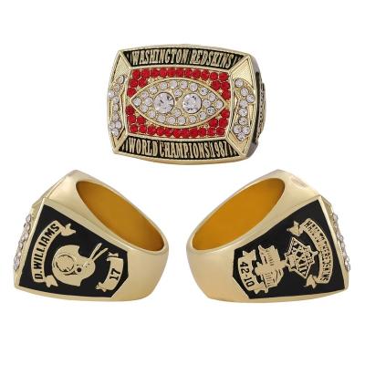 China Linghu 22nd Super Bowl Football CLASSIC Custom Rings Show Gift Box NFL 1987-1988 Washington Redskins Championship Ring for sale