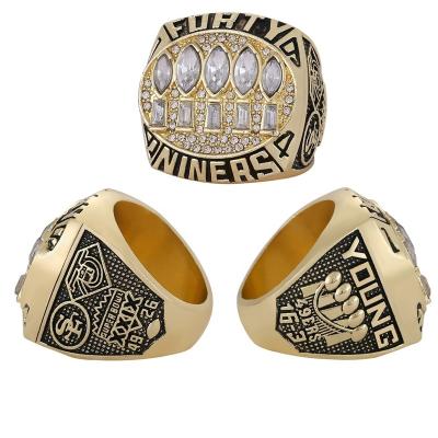 China CLASSIC Custom Linghu 29th Super Bowl Football Rings Show Gift Box NFL San Francisco 49ers 1994-1995 Championship Ring for sale