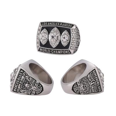 China CLASSIC Custom Linghu 18th Super Bowl Football Rings Show Gift Box NFL Los Angeles Raiders Championship 1983-1984 Ring for sale