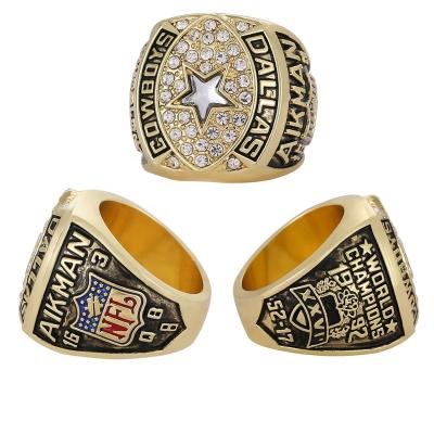 China Linghu 27th Super Bowl Football CLASSIC Custom Rings Show Gift Box NFL 1992-1993 Dallas Cowboys Championship Ring for sale