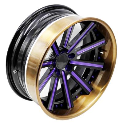 China Forged ALLOY rims 20 21 22 23 24 25 26 Inch Custom Luxury Sports Car Chrome Rim 3 Piece Wheels For Lamborghini Alloy Wheel for sale