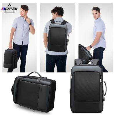 China With Bopai USB 15.6 Inch Anti Theft Laptop Bag Package Office Men Multifunctional Laptop Travel Business Filling Backpack for sale