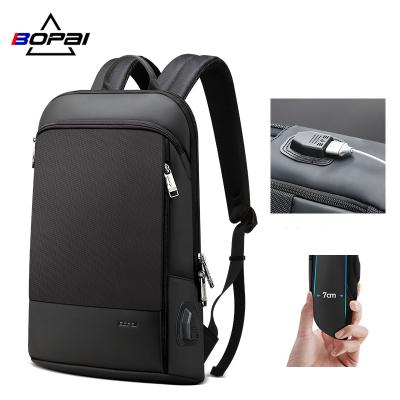 China With USB BOPAI men's lightweight laptop backpack theft business bagpack computer the 15 inch anti slim laptop bag for sale