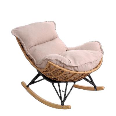 China Modern cheap outdoor lounge rattan rocking chair furniture for sale for sale