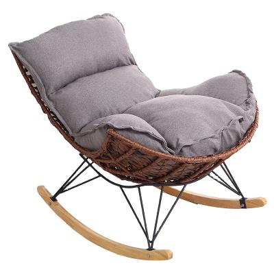 China Modern Hot Selling Cheap Outdoor Living Room Rattan Rocking Chair Furniture for sale