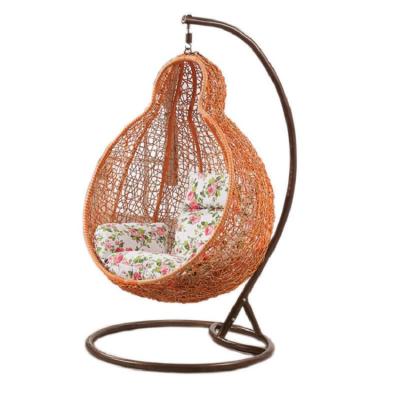 China Modern Simplicity Voucher Safety Modern Performance Rattan Hanging Swing Chair Patio Swings Hanging Chair for sale