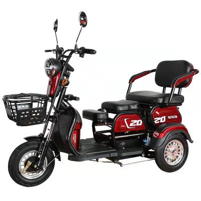 China Comfortable outdoor three passenger wheeled electric scooter tricycle, suitable for older, disabled and lazy tricycle for sale