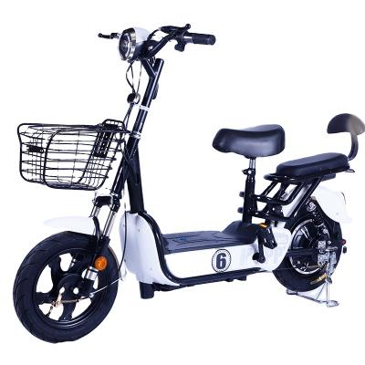 China Steel Adult Electric Bicycle Two Seat Leisure Road Electric Bicycle Two Person Electric Vehicle for sale