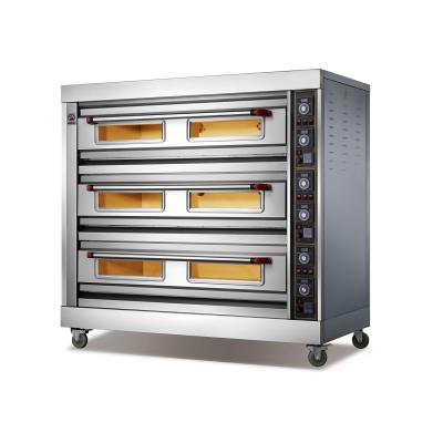 China Kitchen Bakery Equipment Digital Hot Selling Commercial Electric Deck Oven 3Deck 9 Tray for sale