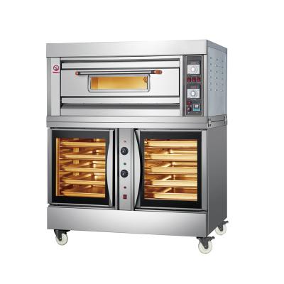 China One machine two uses: electric baking+prooffering high quality bakery equipment Caterwin single deck Baking Oven Combi Oven With Bread Proofer for sale