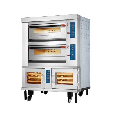 China Caterwin Bakery Equipment High Quality Bread Bakery Machine Electric Heating Oven 2 8 Tray Proofer Combi Oven For Baking Bread for sale