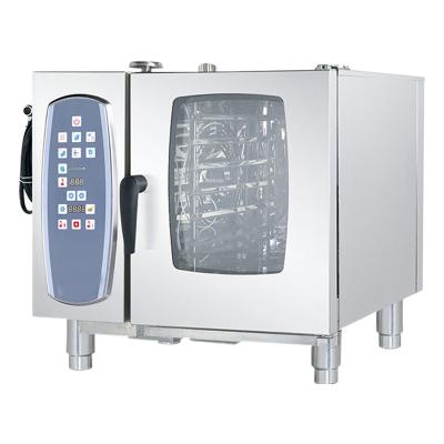 China Hotel Caterwin Bakery Equipment Professional Commercial Bread Baking Oven 6 Trays Stainless Steel Combi Electric Steam Oven, OEM/ODM for sale