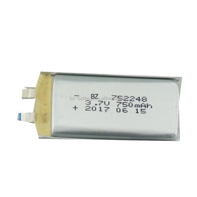 China Toys Customized BZ 752248 750mAh 3.7V For Medical Product Lithium Polymer Battery for sale