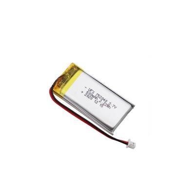 China Toys UFX 752040 600mAh 3.7V Li-polymer Battery For Medical Sterilizer for sale